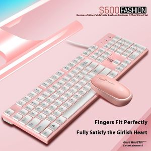 Juego de Teclado y Ratón con Cable USB de Alta Calidad S600 Color Chocolate - Product Image 5