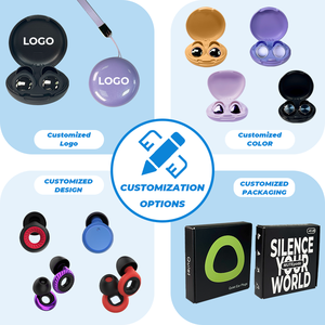 Bouchons <span class=keywords><strong>d</strong></span>'oreilles en silicone pliables, intrinsèquement sûrs, réglables, antibruit, étanches, <span class=keywords><strong>anti</strong></span>-poussière, type à bride, protection auditive - Product Image 6