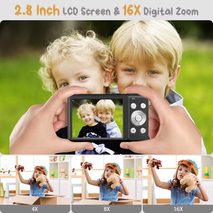 Toptan 2.7K HD dijital kamera 2.88 inç IPS çocuklar dijital kamera 48MP dahili güzellik otomatik odaklama 16X Zoom çocuk kamera - Product Image 3