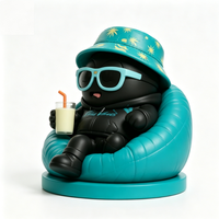 Figurines en PVC écologiques de 8,5 cm, Chill Vibes, en forme d'œuf, en boîte mystère, jouets promotionnels, jouets d'art de collection personnalisés par des designers