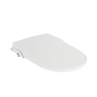 Siège de toilette bidet SECNAC à fermeture douce, non électrique, double buse, lavage féminin, design moderne, en plastique, en forme de U, garantie 1 an