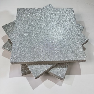 12X12 pouces 50*70cm 160g 250g 300gsm artisanat argent paillettes carte Stock <span class=keywords><strong>feuille</strong></span> de papier et rouleau de carton à paillettes pour cricut Cameo - Product Image 1