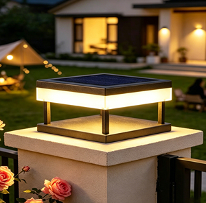 Factory customized modern minimalist <b>door</b> pillar lights Electric LED Pillar Lamp Outdoor Garden Landscape Lights Roman Style Sta - Product Image 1