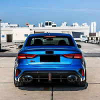 Kit carrosserie de performance automobile pour Audi A3 2017-2019, mise à niveau vers le modèle RS3 2025, comprend pare-chocs, calandre et diffuseur arrière