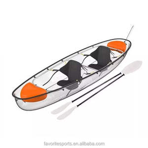 Kayak Flotante Transparente para 2 Personas, de 6mm, Construcción en PC, para Agua Dulce y Salada, Alquiler para Parques Acuáticos - Product Image 3