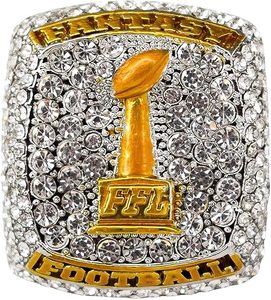 <span class=keywords><strong>Spire</strong></span> Designs Fantasy Football Championship Bague en pierres précieuses Bague FFL avec boîte de présentation en alliage de bijoux - Product Image 1