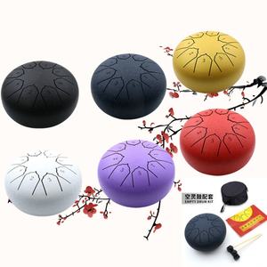 Tambour à langue en acier de haute qualité de 6 pouces à 8 tons, mini instrument de percussion pour débutant, tambour de méditation sans souci - Product Image 2