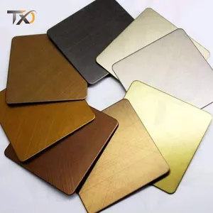 High Quality 0.3mm-3.0mm Stainless Steel Sheet Plate Bronze Color Stainless Steel Plate For Decoration