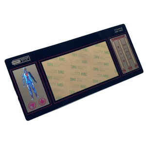 Nhà máy trực tiếp PC Polycarbonate Màn hình in ấn màng phía trước lớp phủ đồ họa nhãn dán bảng điều khiển công cụ với cửa sổ <span class=keywords><strong>LCD</strong></span> - Product Image 2