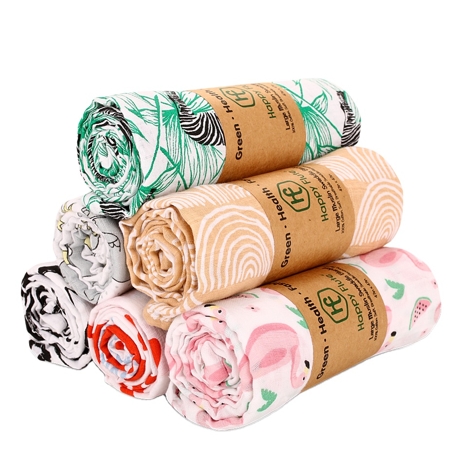 Детское одеяло Happy Flute, Хлопковое одеяло из овечьей шерсти, детское муслиновое одеяло из органического хлопка