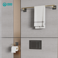 FAAO OEM Accessoires de salle de bain modernes, décoration de salle de bain de luxe, accessoires de salle de bain en acier inoxydable, ensemble de 6 pièces