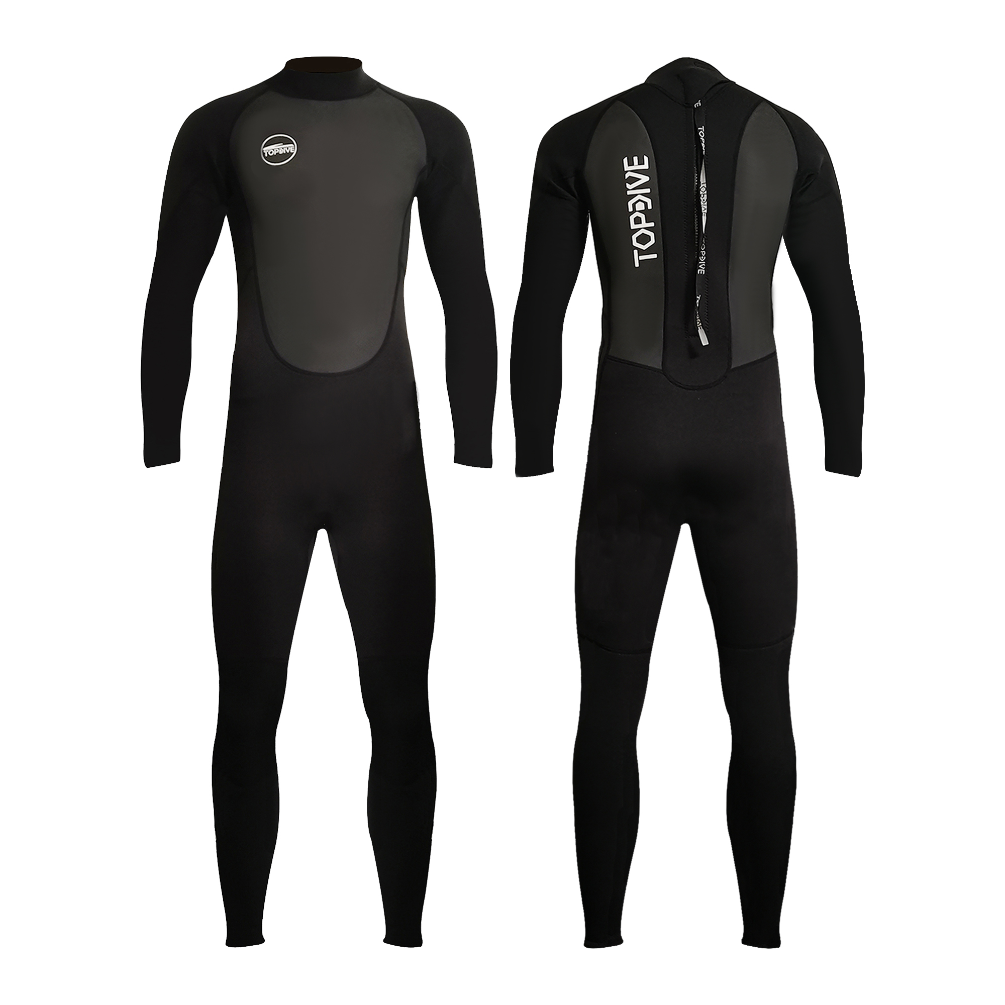 Factory Supply Men 3mm Black Long Sleeve Neoprene Swimming Wet Suit Surfing Diving Wetsuit