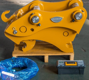 Enganche Rápido Mecánico Amarillo con Rodamiento para Excavadoras de 1.5-4 Toneladas, Construcción de Acero, 1 Año de Garantía - Product Image 6