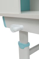 Table d'apprentissage ergonomique pour enfants, idéale pour la maison et la salle de classe, avec réglage manuel de la hauteur, bureau d'étudiant avec support latéral pour livres, utilisable en extérieur