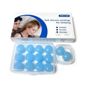 Fabrika en yumuşak silikon çamur Moldable kulaklıklar gürültü azaltma uyku su geçirmez yüzme kulak tıkaçları özel CE EN352-2 27dB - Product Image 1