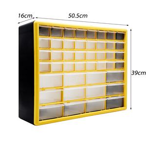 44-выдвижной пластиковый шкаф для хранения и крафтового шкафа шириной 20 дюймов x 6 дюймов глубиной x 15 дюймов в высоту черный - Product Image 2