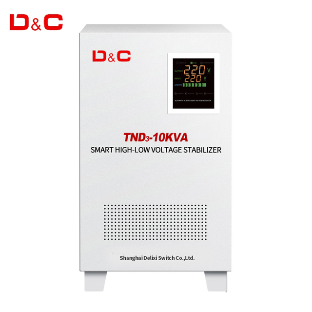 High Quality Custom Single Phase Automatic Voltage Regulator Svc 5kva 10kva 15kva Servo Type Voltage Stabilizer