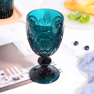 Ly rượu vang cổ điển Samlife-RW22068, ly pha lê màu, đồ thủy tinh ép - Product Image 3