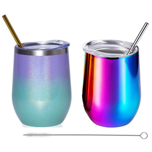 12oz thép không gỉ Gradient rượu Tumbler kim loại màu thay đổi mạ điện - Product Image 1