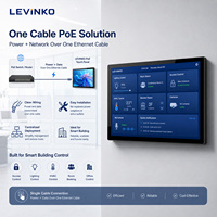 Panel Sentuh Dinding Levinko 21.5 Inci PoE Android dengan Kamera dan Mikrofon untuk Kontrol Bangunan Pintar