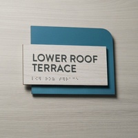Plaques de numéros de porte personnalisées haut de gamme modernes en acier inoxydable LED IP65 étanches pour bureaux, hôtels, entreprises