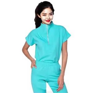 OEM Women Short Sleeve <strong>Scrubs</strong> Tops Jogger Cargo Pants Sets Casual Medical Nursing Suit <strong>Scrubs</strong> Uniform