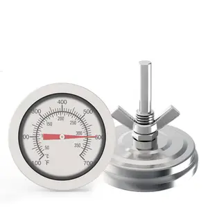 2 inch 3 inch Large Dial Stainless Steel Smoker BBQ Charcoal Grill Thermometer For Outdoor Cooking Barbecue accessories