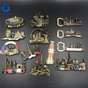 Aimant <span class=keywords><strong>de</strong></span> réfrigérateur magnétique avec monument <span class=keywords><strong>de</strong></span> la ville, en alliage <span class=keywords><strong>de</strong></span> zinc bronze, ouvre-bouteille, souvenir artisanal, <span class=keywords><strong>Paris</strong></span>, Londres, Amérique, aimant pour réfrigérateur - Product Image 1