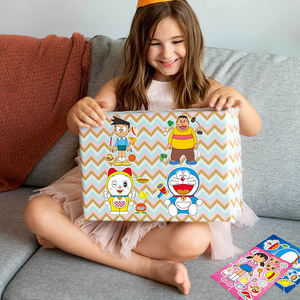 Nouveaux autocollants éducatifs de dessin animé mignons <span class=keywords><strong>Dora</strong></span> Nobita à faire soi-même, jouets de décoration pour la chambre, autocollants pour tasses, puzzles pour enfants - Product Image 5