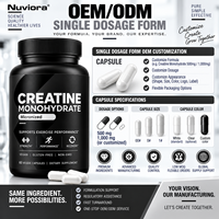 Capsules végétales de créatine monohydrate en vrac, directement de l'usine OEM, pour hommes et femmes, 60 unités, favorise la force et la récupération*, sans OGM, GMP