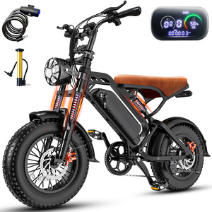 จักรยานเสือภูเขา GT600 ยางอ้วน 20*4 นิ้ว มอเตอร์ฮับหลังแบบไร้แปรงถ่าน 750W เกียร์ 7 สปีด ระบบกันสะเทือนเต็มรูปแบบ เบรคไฮดรอลิกดิสก์ 48V 18AH - Product Image 1