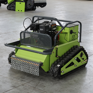 Tondeuse à fléaux télécommandée à essence sur chenilles 550 mm à braquage zéro, prix usine abordable, pour la ferme - Product Image 2