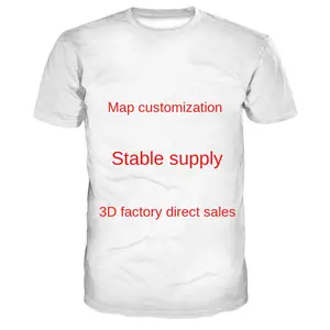 Fitspi Wholesale E-Commerce Manufacturers Supply Summer Men's Round Neck Short Sleeve T-Shirt 3D T Shirt Of Production