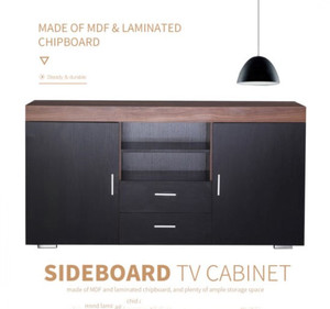 <span class=keywords><strong>Buffet</strong></span> en bois Conçoit Moderne <span class=keywords><strong>Buffet</strong></span> Meuble De Rangement Avec 2 portes et 2 tiroirs - Product Image 3