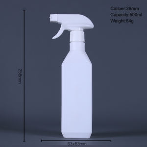 ขวดพลาสติกสีขาวขนาด500มล. พร้อมปั๊มสเปรย์แบบทริกเกอร์ขวดน้ำหอมสเปรย์แอลกอฮอล์สำหรับทำความสะอาด - Product Image 3
