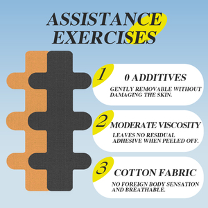 Waterdichte Cross-Pre-Cut Onregelmatige Spier Sport Hiel Bescherming Patches Voor Kinesiologie Tape - Product Image 3