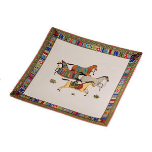 Cendrier à cigares en céramique carré de luxe moderne avec logo personnalisé pour une utilisation d'hôtel Grand design de personnalité 19,5x19,5x3,7 cm - Product Image 5