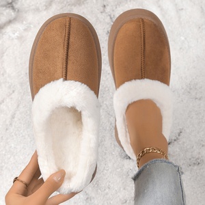 Autumn Winter Women's for <strong>Slippers</strong> Thick-Soled Comfortable <strong>Furry</strong> Half-Covered Snow <strong>Boots</strong> for Outdoor Use for Couples - Product Image 2