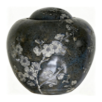 Pot en céramique artistique à fleurs de prunier noir vintage à glaçure foncée Qianrui 23*21cm Peint à la main Céramique durable Vase à fleurs pour la décoration de la maison