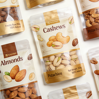 Sachet d'emballage personnalisé pour céréales, en aluminium, Mylar, pochette verticale MOPP VMPET PE avec fermeture éclair, pour petit-déjeuner, flocons d'avoine et aliments