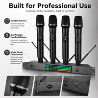 Système de microphone sans fil UHF à 4 canaux X4S-1 True Diversity pour les conférences, les salles de réunion, les spectacles sur scène