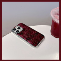 Étui en cuir de luxe brillant motif crocodile pour iPhone 17 16 15 14 13 12 ProMax Plus, placage, antichoc, couleur vive