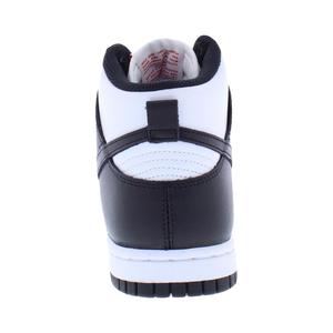 Chaussures Nike Dunk High en cuir pour femmes, blanc, noir, rouge universitaire, style basketball - Product Image 3