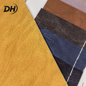 Tissu en cuir synthétique écologique imperméable à texture froissée rétro pour matériau de dessus de chaussure - Product Image 4
