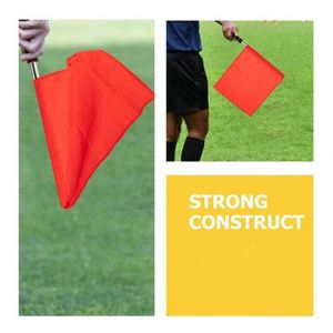 High Quality Double Sided Sports Football Soccer Custom <b>Referee</b> <b>Flag</b> Pole Professional New Product Hand Held Fiberglass Material - Product Image 6