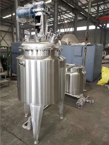 Mélangeur sous vide industriel bibo en acier inoxydable poli, avec agitateur et moteur à engrenages pour revêtement chimique - Product Image 4