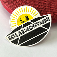 Lettres design personnalisé haute fréquence en relief marque patchs broderie Tpu plastique presse à chaud tissu de transfert à chaud