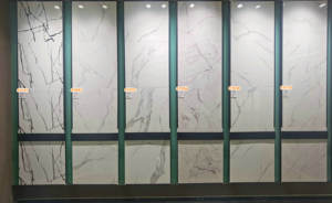 Azulejos de porcelana de <span class=keywords><strong>gres</strong></span> cerámico pulido blanco de Carrara de 8mm 60x60cm diseños modernos para habitaciones y paredes interiores - Product Image 6