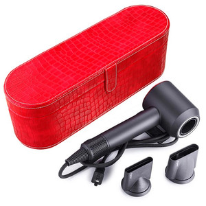 Organisateur magnétique en cuir PU, Anti-rayure, Portable, à rabat, étui cadeau de voyage pour sèche-<span class=keywords><strong>cheveux</strong></span>, <span class=keywords><strong>Dyson</strong></span> Supersonic, offre spéciale - Product Image 1