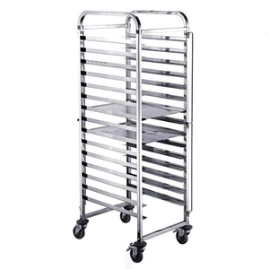 Chariot de boulangerie en acier inoxydable, vente chaude en usine, 10, 12, 15, 16, 30, 32 niveaux, adapté aux plaques de cuisson de 60*40 - Product Image 4